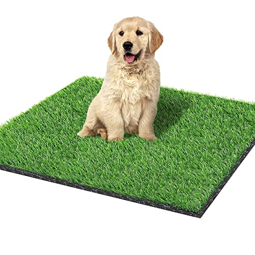 Fortune-star 39.3in X 31.5in Artificial Grass Dog Grass Mat and Grass Doormat Indoor Outdoor Rug...