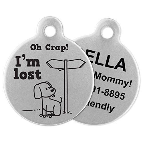 If It Barks - Engraved Pet ID Tags for Dogs - Personalized Stainless Steel Identification Tags -...