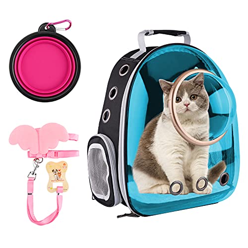 FPVERA Cat Backpack Carriers Pet Bubble Backpack Carriers for Cats Puppy Dogs and Birds Ventilate...