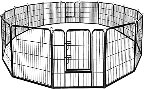 S AFSTAR Dog Pen, 40/48 inch Pet Puppy Playpen for Indoor and Outdoor, Portable Folding Metal Kennel...