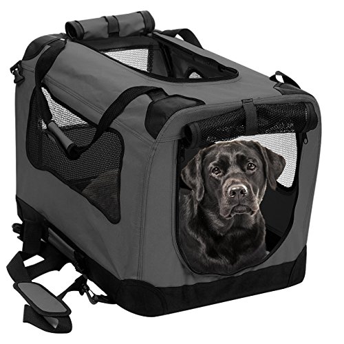 2PET Foldable Dog Crate - Soft, Easy to Fold & Carry Dog Crate for Indoor & Outdoor Use - Comfy Dog...