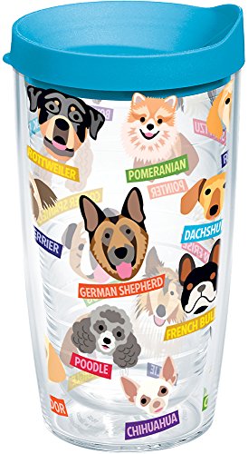 Tervis Flat Art - Dogs Made in USA Double Walled Insulated Tumbler Cup Keeps Drinks Cold & Hot,...