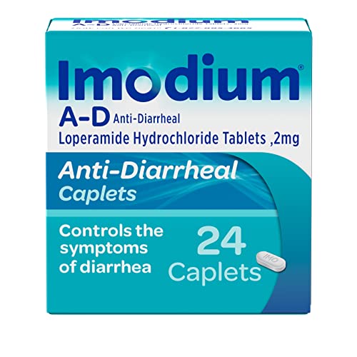 Imodium A-D Diarrhea Relief Caplets with Loperamide Hydrochloride, Anti-Diarrheal Medicine to Help...
