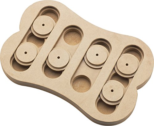 Spot Ethical Pet Interactive Seek-A-Treat Shuffle Bone Toy Puzzle That Will Improve Your Dog's IQ,...