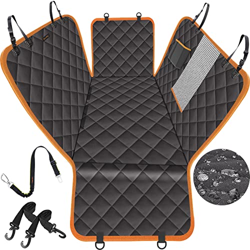 iBuddy Dog Car Seat Covers for Back Seat of Cars/Trucks/SUV, Waterproof Dog Car Hammock with Mesh...