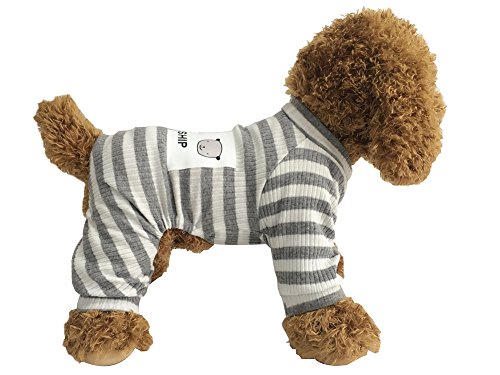 Dog PJS Clothes for Small Dogs Girl Puppy Pajamas Long Sleeved Onsie Warm Coats Jumpers Outfit