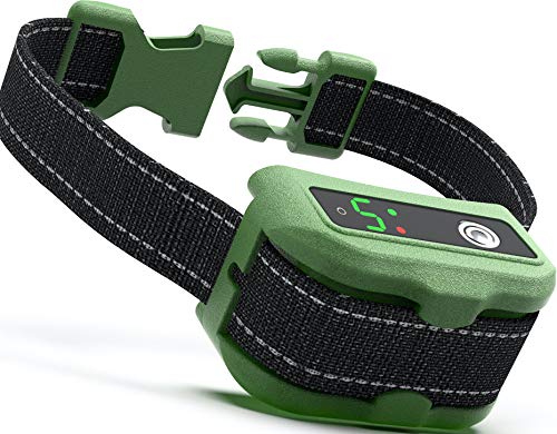 UPGRADED Q6 Rechargeable Bark Collar - Smart Barking Detection Module w/Triple Stop Anti-False...