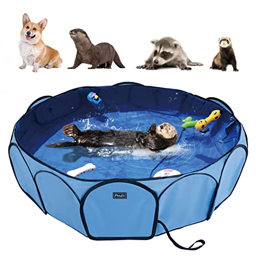Petsfit Kiddie Pool,Foldable Dog Pool Pet Bath Pool for Dogs Cats and Kids, Puncture Resistant