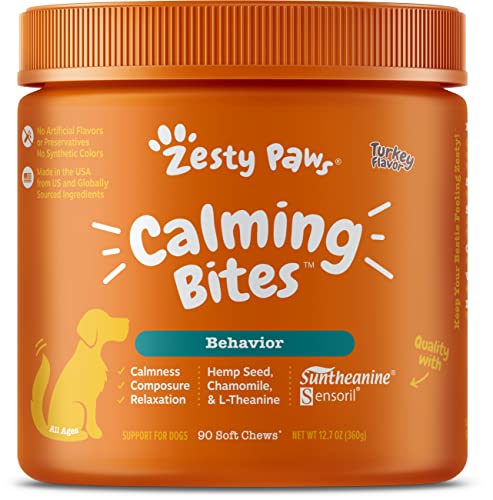 Zesty Paws Calming Chews for Dogs - Composure & Relaxation for Everyday Stress & Separation +...