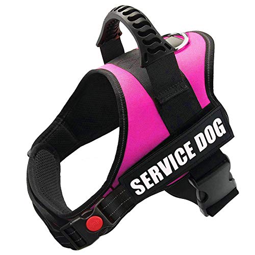FAYOGOO Dog Vest Harness for Service Dogs, Comfortable Padded Dog Training Vest with Reflective...