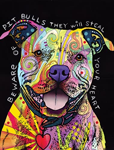 Dean Russo Pit Bull Journal: Lined Journal (Quiet Fox Designs) 144 High-Quality, Acid-Free Lined...