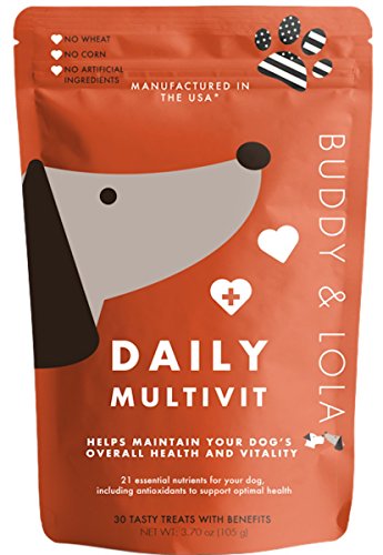 Multivitamin Chews Treats for Dogs - Daily Dog Vitamins - Great Nutrition for Picky Eaters, Dogs...
