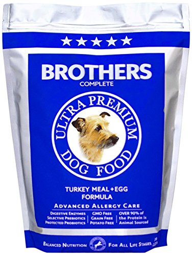 Brother's Turkey Meal & Egg Grain-Free Dry Dog/Puppy Food - GMO & Potato Free - 90% Animal Protein,...