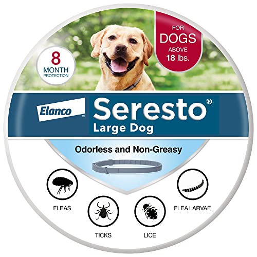Seresto Large Dog Vet-Recommended Flea & Tick Treatment & Prevention Collar for Dogs Over 18 lbs. |...