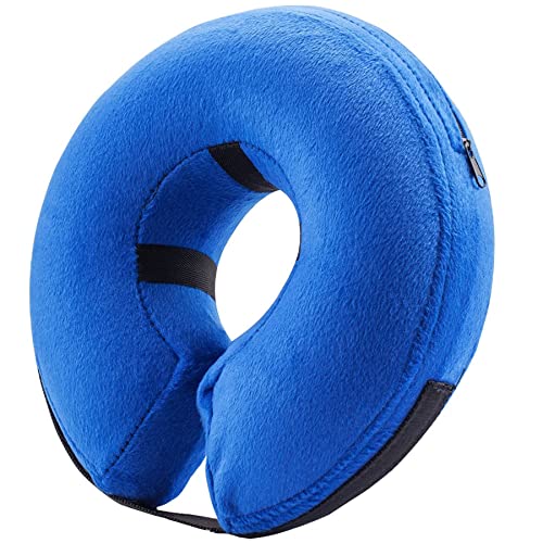 BENCMATE Protective Inflatable Collar for Dogs and Cats - Soft Pet Recovery Collar Does Not Block...