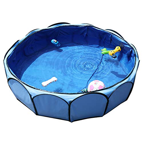 Petsfit Foldable Dog Pool for Swimming, Outdoor Pool for Puppy Cats Pets Puncture Resistant