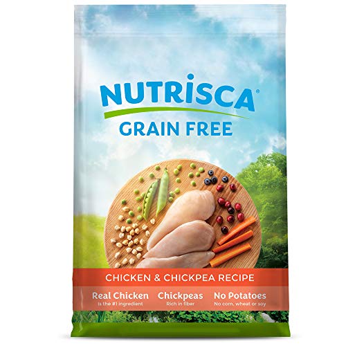 Dogswell NUTRISCA Grain Free Dry Dog Food, Chicken & Chickpea Recipe, 4 lbs.