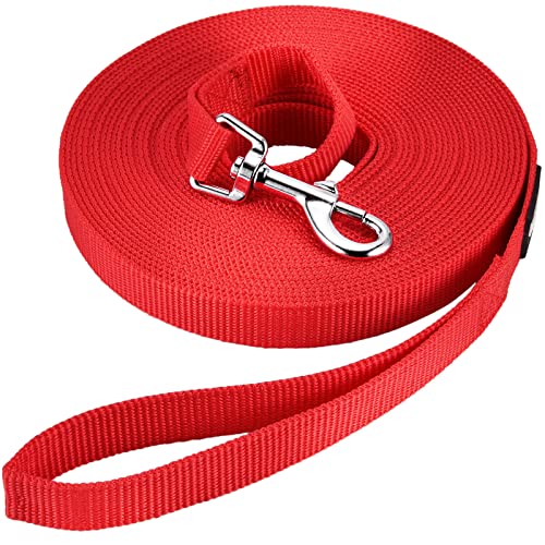 Pettom Dog Training Leash Long Line Puppy Obedience Recall Lead for Dogs Agility Lead Black 30ft...