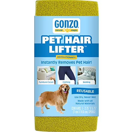 Gonzo Pet Hair Lifter - Remove Dog, Cat and Other Pet Hair from Furniture, Carpet, Bedding and...