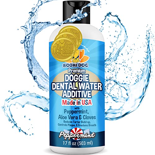 New Premium Dog Breath Freshener Water Additive for Dental Care | Supports Healthy Teeth and Gums |...