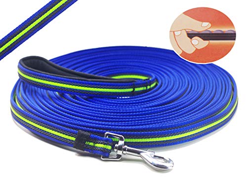 Long Dog Training Leash Dog Lead with Special Non-Slip Design and Padded Handle, 10/15/33/50 ft, for...