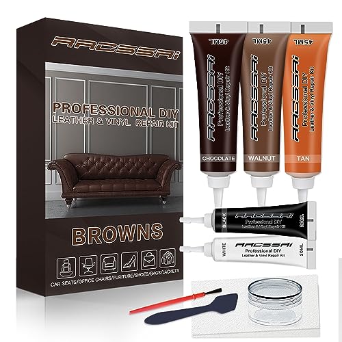 Brown Leather Repair Kits for Couches - Vinyl and Leather Repair Kit -Leather Paint- Leather...