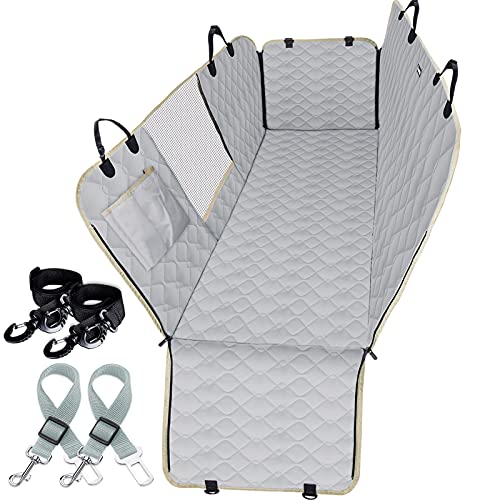 Lassie Dog Car Seat Covers for Back Seat Waterproof with Mesh Visual Window Durable Scratchproof...