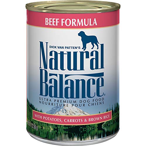 Natural Balance Ultra Premium Wet Dog Food, Beef Formula with Potatoes, Carrots & Brown Rice, 13...