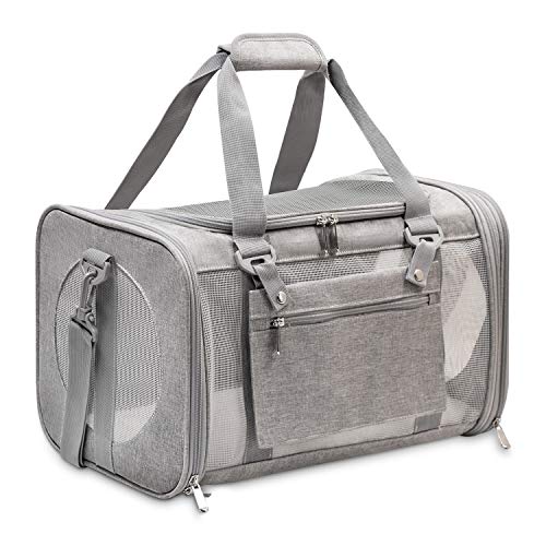 Prodigen Pet Carrier Airline Approved Pet Carrier Dog Carriers for Small Dogs, Cat Carriers for...