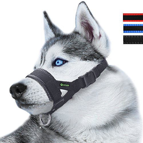 Nylon Dog Muzzle for Small,Medium,Large Dogs Prevent from Biting,Barking and Chewing,Adjustable...