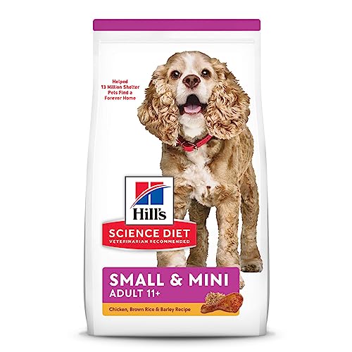 Hill's Science Diet Dry Dog Food, Adult 11+ for Senior Dogs, Small Paws, Chicken Meal, Barley &...