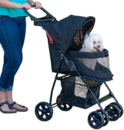 Pet Gear No-Zip Happy Trails Lite Pet Stroller for Cats/Dogs, Zipperless Entry, Easy Fold with...