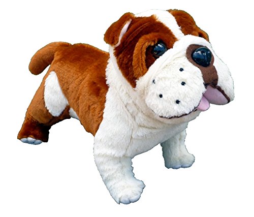 Adore 14' Buddy The Bulldog Plush Stuffed Animal Toy with Farting Sound