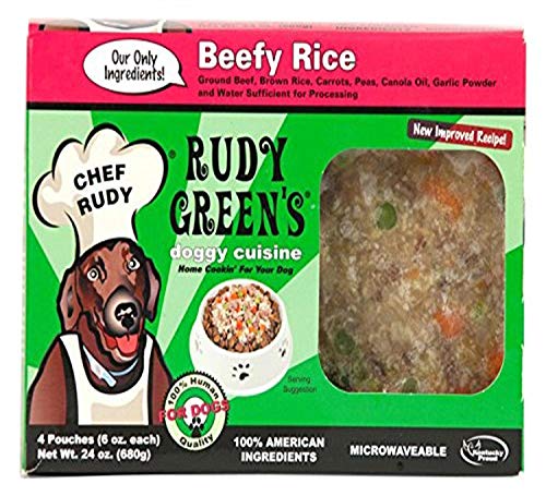 Rudy Green’S Doggy Cuisine Home Cooking For Dogs Beefy Rice Frozen Human Grade Dog Food 5 Boxes...