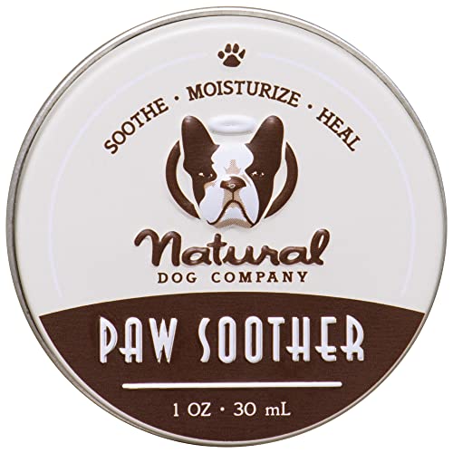 Natural Dog Company Paw Soother Balm, 1 oz. Tin, Dog Paw Cream and Lotion, Moisturizes & Soothes...