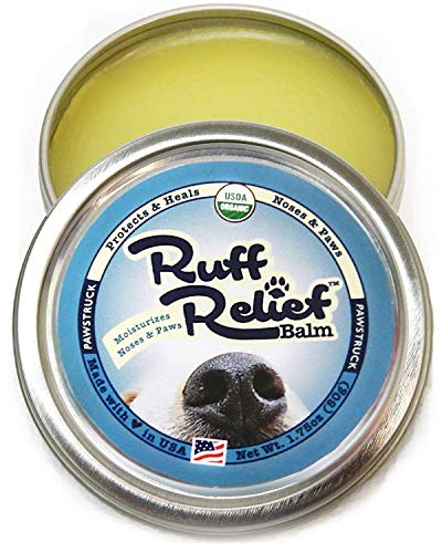 Pawstruck Natural Ruff Relief Wax Balm for Dogs – Moisturizes, Protects, and Heals Noses & Paws...