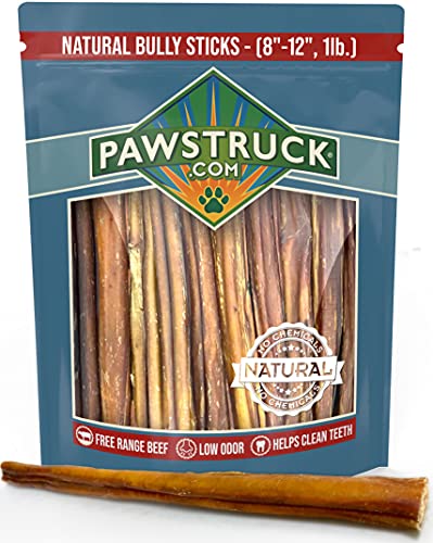 Pawstruck Bully Sticks for Dogs, Bulk Natural & Odorless Bullie - Bully Bones Made for Dog & Puppies...