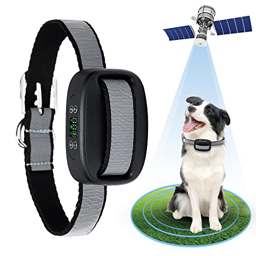 WIEZ GPS Wireless Dog Fence,Electric Dog Fence with GPS, Range 98-3380 ft, Adjustable Warning...