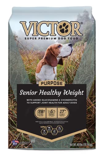 Victor Super Premium Dog Food – Purpose - Senior Healthy Weight – Gluten Free Weight Management...