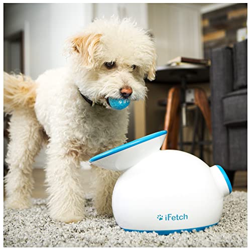 iFetch Interactive Ball Launcher for Dogs – Launches Mini Tennis Balls, Small,Multicolored