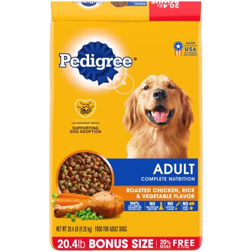 PEDIGREE Complete Nutrition Adult Dry Dog Food Roasted Chicken, Rice & Vegetable Flavor Dog Kibble,...