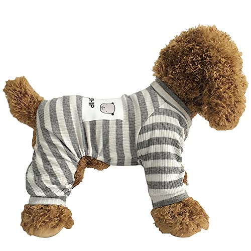 Dogs PJS Clothes for Small Dogs Girl Puppy Pajamas Long Sleeved Onsie Warm Coats Jumpers Outfits