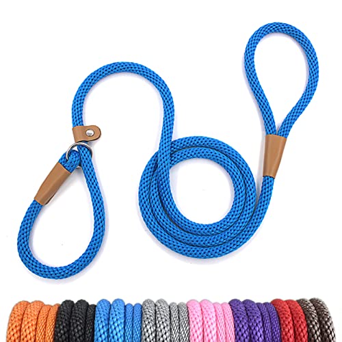 lynxking Slip Lead Dog Leash 6 FT x 1/2 inches Strong Heavy Duty Dog Rope Leash Braided Comfortable...