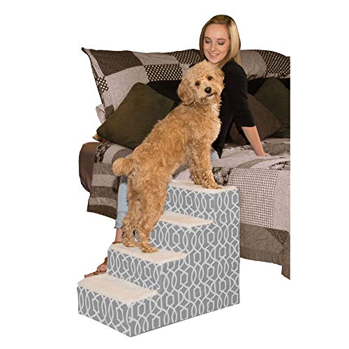 Pet Gear Easy Step IV Pet Stairs, 4-Step for Cats/Dogs, Portable/Lightweight, Sturdy, spa Blue, for...