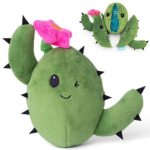 Barkbox 2 in 1 Interactive Plush Dog Toy - Rip and Reveal Dog Toy for Large Dogs - Stimulating...