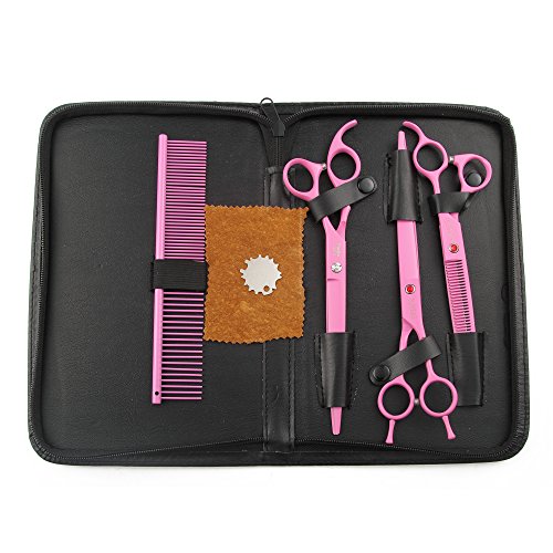 TIJERAS7/8' Pet Dog Grooming Thinning Scissors Kit Cat Dog Grooming Shears Japanese 440C Blade...