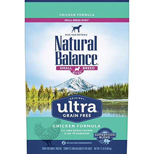 Natural Balance Original Ultra Grain Free Small Breed Bites Dog Food, Chicken Formula, 11 Pounds