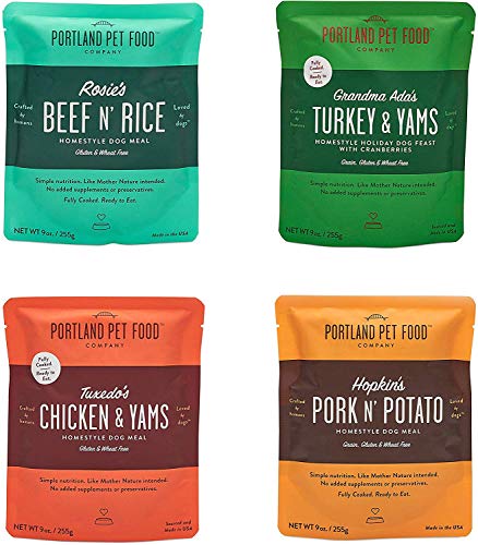 Crafted by Humans Loved by Dogs Portland Pet Food Company Human-Grade Dog Food Pouch — Mixer,...