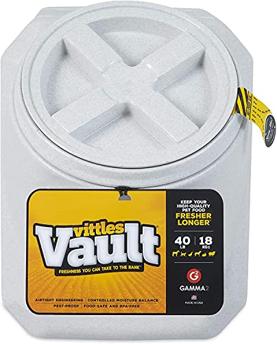 Gamma2 Vittles Vault Stackable Pet Food Storage Container, 40 Pounds