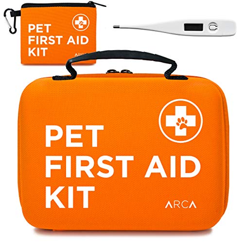 ARCA PET Cat & Dog First Aid Kit Home Office Travel Car Emergency Kit Pet Travel Kit – 100 Pieces...